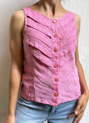 Топ из льна от известного итальянского бренда naracamicie