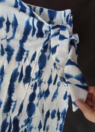 Женская трендовая летняя юбка на запах,с завязкой5 фото
