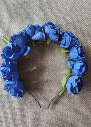Венчик синие розы