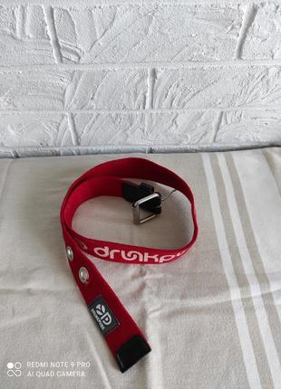 Ремень ремень красный хлопок