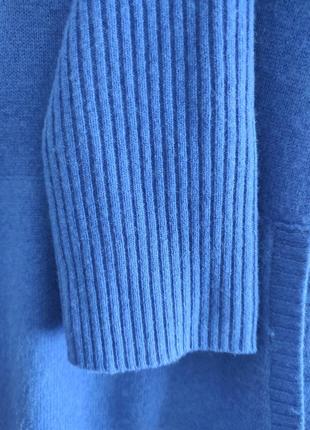 Шикарный свитер худи цвета индиго с 💯 кашемира!9 фото