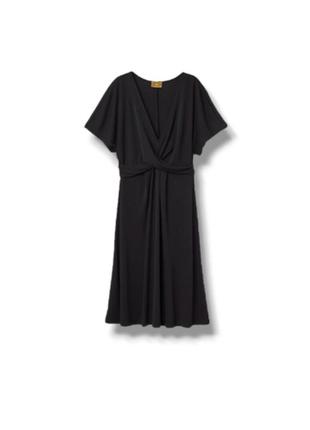 Черное платье миди, классическое от h&amp;m1 фото