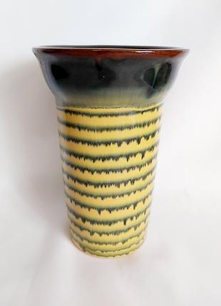 Ваза васильковская майолика керамика винтажная