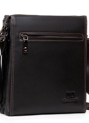 Сумка мужская планшет кожа bretton 1700-4 black
