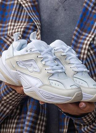 Женские кроссовки nike m2k tekno white beige 36-38-41