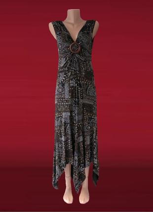 . Брендове довге плаття "wallis" з асиметричним низом. розмір uk12/eur40.