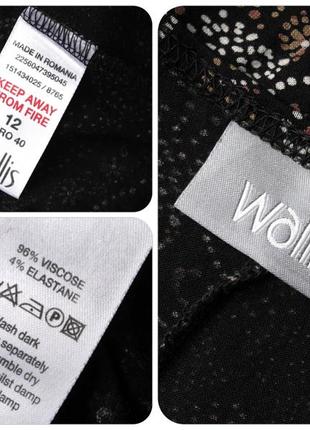 .брендовое длинное платье "wallis" с асимметричным низом. размер uk12/eur40 .6 фото