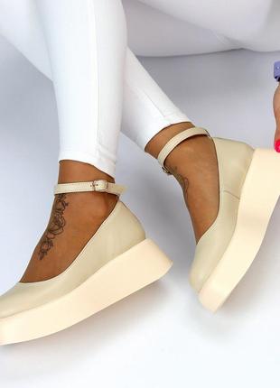 Элегантные женские туфли на платформе "aquamarine" в наличии и под отшив 💛💙🏆3 фото