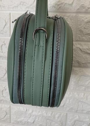 Сумка женская круглая маленькая, мини сумочка, клатч для девушки (0623)