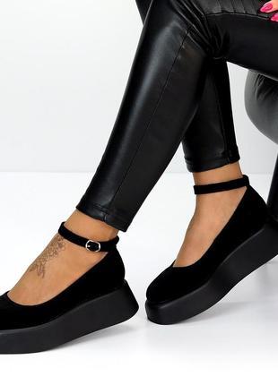 Элегантные женские туфли на платформе "aquamarine" в наличии и под отшив 💛💙🏆4 фото