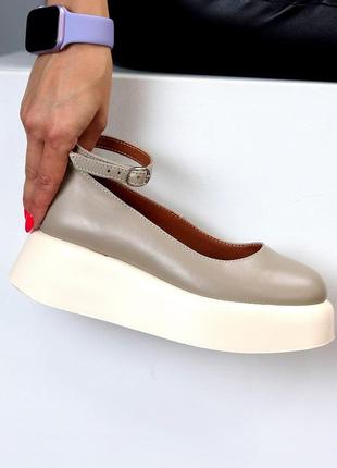 Элегантные женские туфли на платформе "aquamarine" в наличии и под отшив 💛💙🏆7 фото