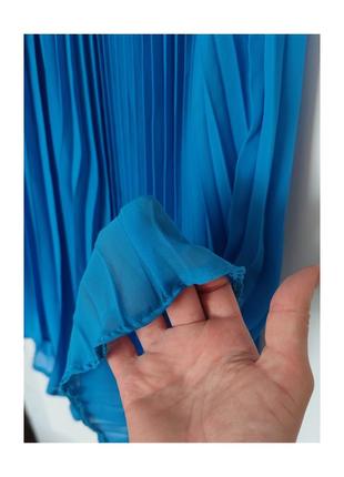 Качественная длинная юбка плиссе цвета неба 💙 есть незаметные нюансы3 фото