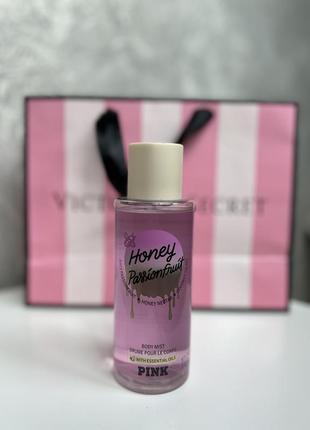 Парфюмированный спрей для тела и волос victoria’s secret pink honey passionfruit оригинал