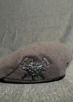 Берет горной пехоты эдельвейс капля темно-серый3 фото