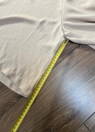 Довгі бежеві шорти легкі літні шорти вільного крою на резинці великий розмір шорти бермуди бежеві стильні шорти8 фото
