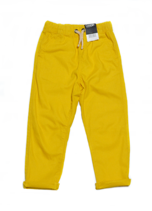 Желтые легкие брюки джоггеры george на девочку 2-3 лет