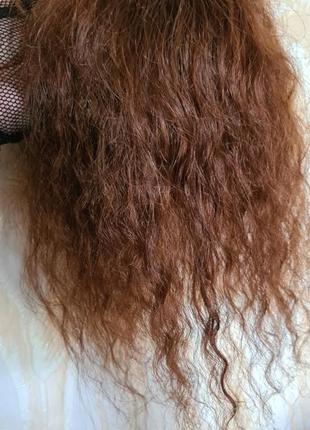 Накладка топер-мушля 100% натуральне волосся7 фото