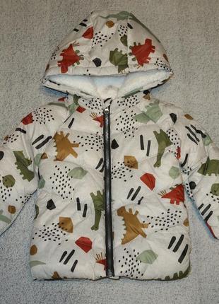 Теплая демисезонная куртка fred&flo на 9-12 мес.