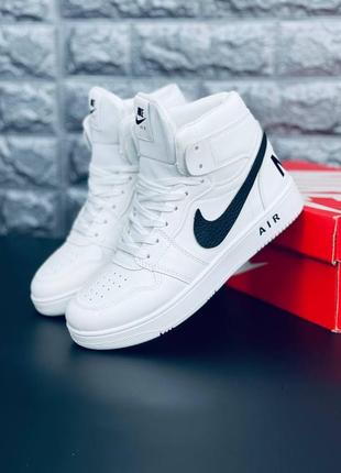 Nike хайтопи підліткові білі з емблемою розміри 35-413 фото