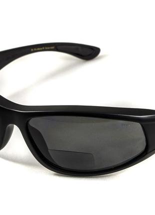 Окуляри біфокальні поляризаційні (захисні) bluwater winkelman-2 polarized (+2.5 bifocal), (gray) чорні3 фото