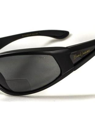 Окуляри біфокальні поляризаційні (захисні) bluwater winkelman-2 polarized (+2.5 bifocal), (gray) чорні6 фото