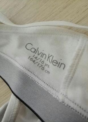 Натуральный бюстгальтер бра топ кроа calvin klein, 14/16 лет оригинал.4 фото