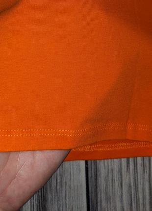 Яркая оранжевая котоновая футболка monki #29054 фото