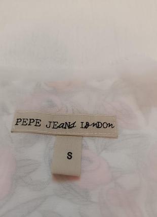 Шелковая блуза в 2веточный принт pepe jeans london2 фото