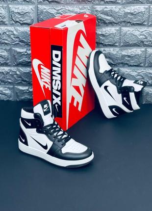 Nike хайтопы высокие кроссовки черно-белые подростковые размеры 36-413 фото