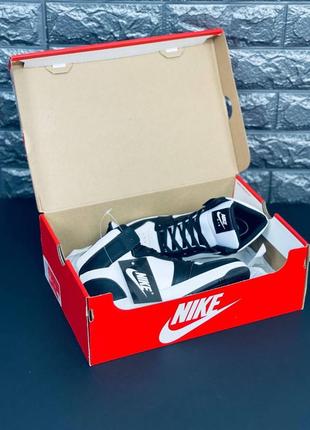 Nike хайтопы высокие кроссовки черно-белые подростковые размеры 36-417 фото