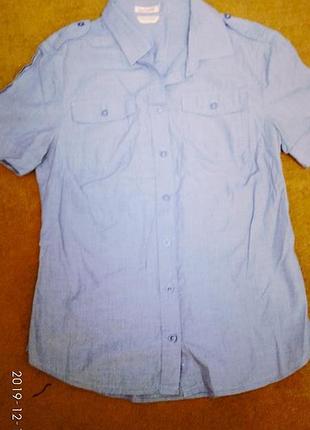 Стильная женская рубашка с коротким рукавом р м