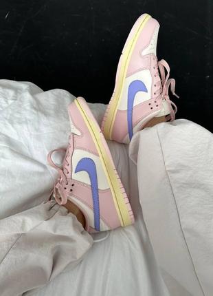 👟 кроссовки nike sb dunk low pink oxford / наложка bs👟2 фото