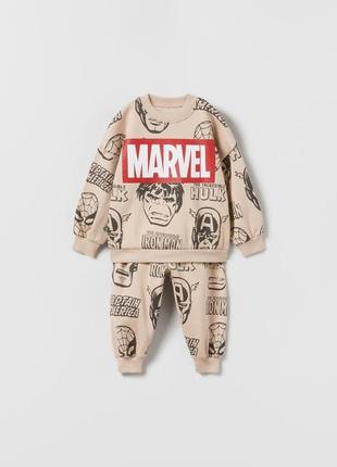 Костюм marvel zara спортивный комплект набор худи и штаны