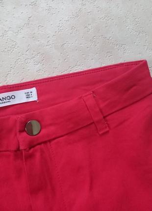 Коттоновые зауженные штаны джинсы скинни с высокой талией mango, 36 pазмер.5 фото