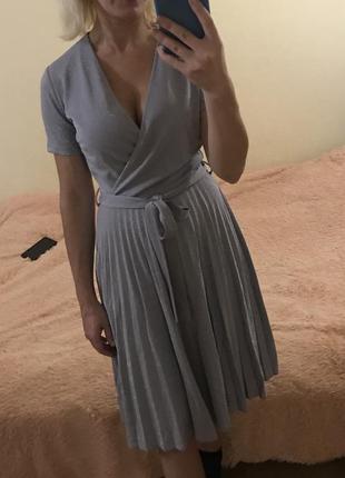 Серебристое платье туника платье присеровка юбка блуза