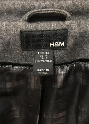 Пальто h&m шерсть3 фото