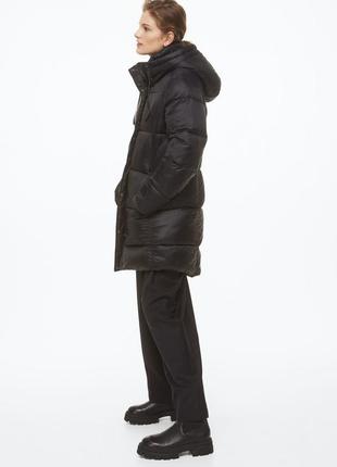 Стьобане пальто з капюшоном h&amp;m