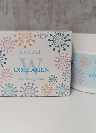 Освітлювальний крем для обличчя з колагеном enough w collagen whitening premium cream