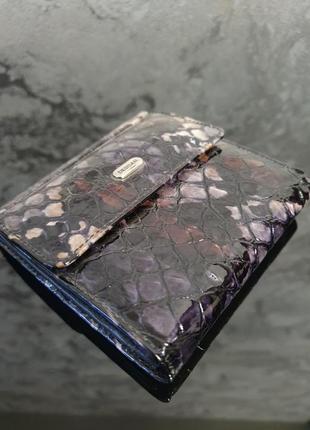 Мега стильный женский кожаный кошелек - портмоне "рептилия1 фото