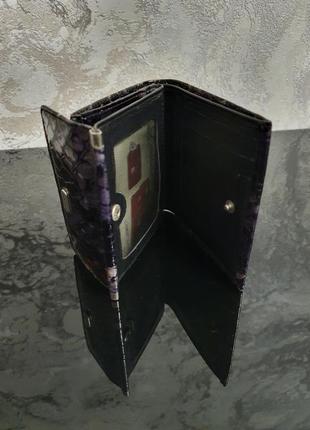 Мега стильний жіночий шкіряний гаманець - портмоне "рептилія7 фото