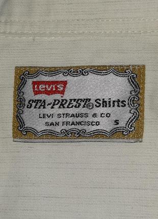 Винтажная мужская рубашка levi's | levis sta-prest vintage5 фото
