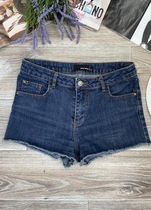 Шорты шортики джинсовые с высоким поясом1 фото