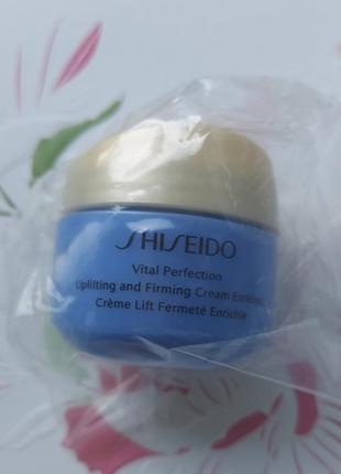 Підтягувальний і зміцнювальний крем
shiseido vital perfection uplifting & firming cream enriched2 фото