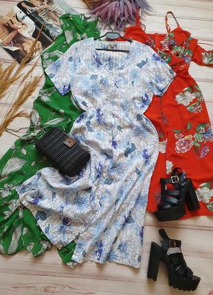 Коттонове літнє плаття сукня  - халат з гудзиками1 фото
