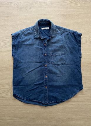 Джинсова блуза mango