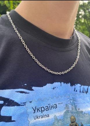 Цепочки из нержавеющей стали якорные 4 мм 60 см