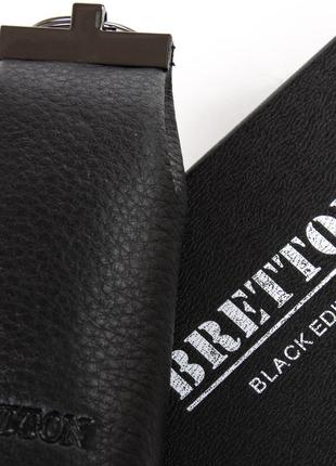 Мужской кожаный кошелек - ключница bretton 169-11 black3 фото