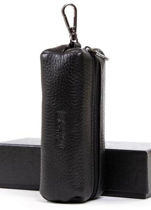Мужской кожаный кошелек - ключница bretton 169-3 black1 фото