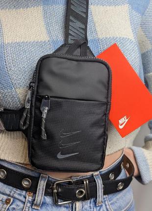 Сумка nike mini bag swoosh, барсетка nike, сумка через плече найк, месенджер найк, міні сумка