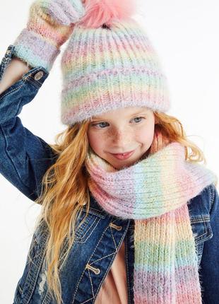 Зимовий комплект шапка шарф перчатки next1 фото